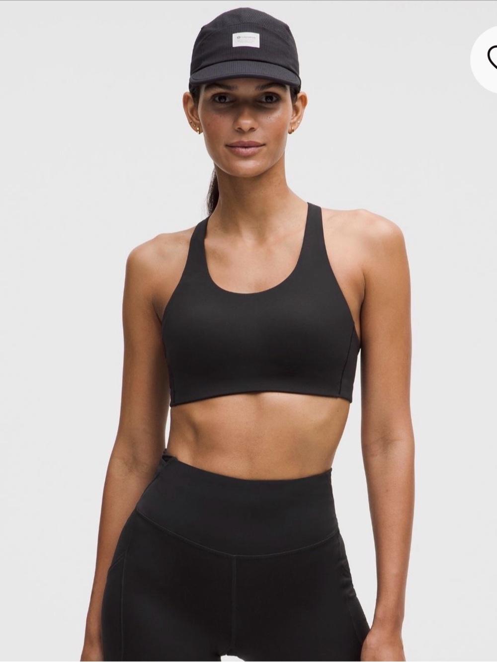 Lululemon athletica Black Energy Sports Bra, High Support